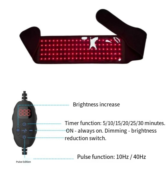 Infrared Red Light Therapy Belt — Waist & Back Recovery Wrap