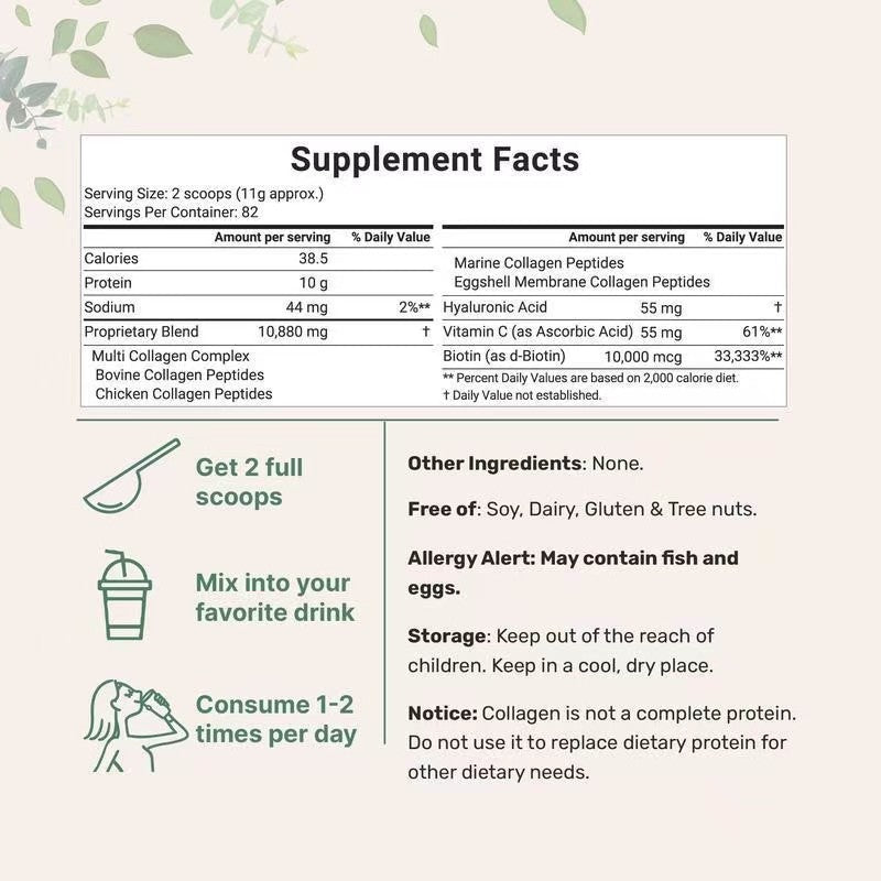 Collagen Peptide Powder — Skin, Hair & Joint Support