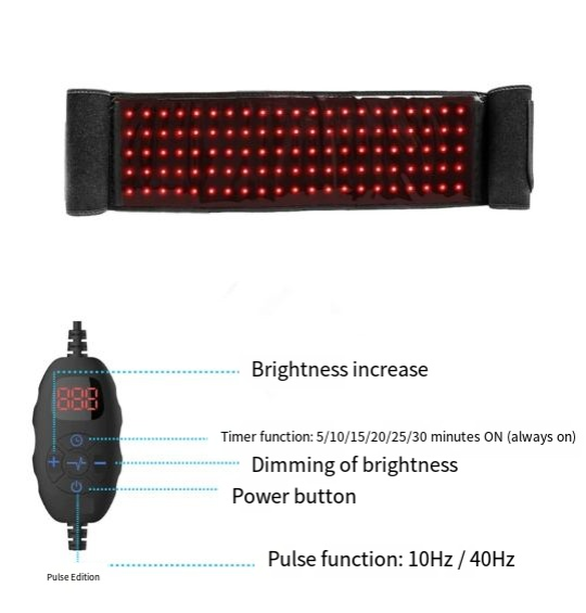 Infrared Red Light Therapy Belt — Waist & Back Recovery Wrap
