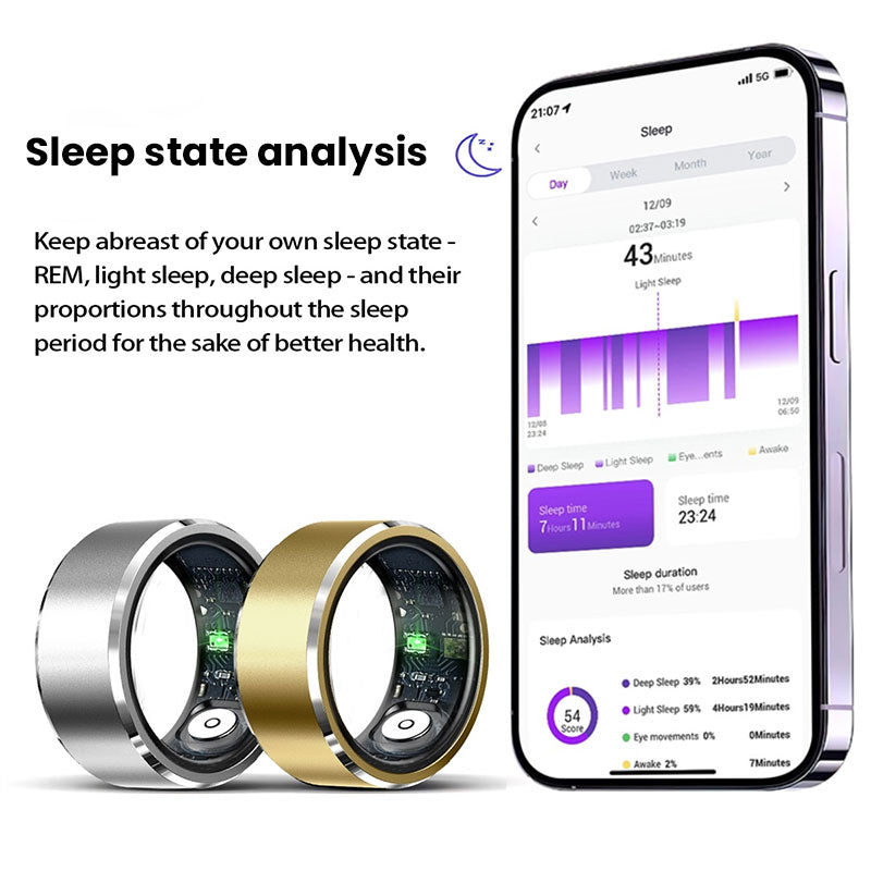Smart Ring — Heart Rate, SpO2 & Sleep Tracker