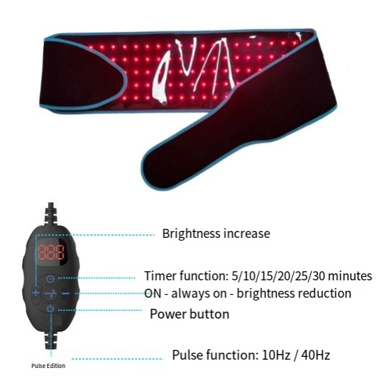 Infrared Red Light Therapy Belt — Waist & Back Recovery Wrap