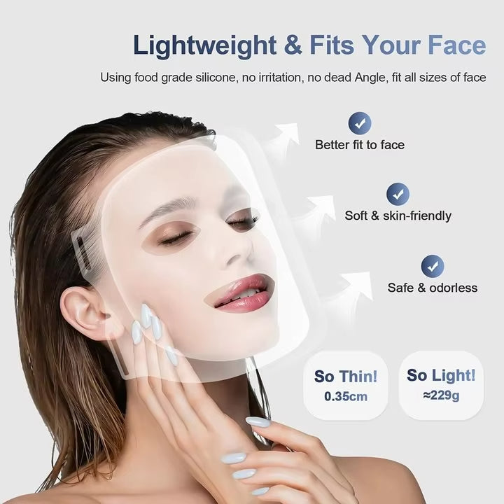 7-Color LED Red Light Therapy Face Mask